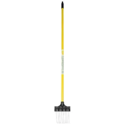 Groundskeeper II 6″ Rake With 55″ Yellow Handle