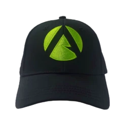 Arbortec Baseball Cap Curved Peak Front Icon – Black/Lime