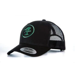 Dendroid Retro Trucker Cap Patch Logo Black