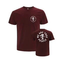 Dendroid We Are Tree People T-Shirt -Garden Tools Store We Are Tree People Burgundy EP01 Front Rear