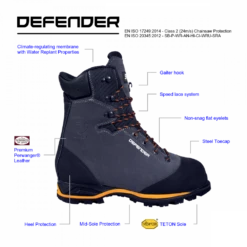 Stein Defender Class 2 Chainsaw Boots -Garden Tools Store defender details working