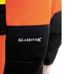 Pfanner Ventilation Hi-Vis Chainsaw Trousers Design A EN20471 -Garden Tools Store pfr 102160 25 gladiator knee closeup