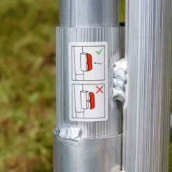 Henchman Fully Adjustable Tripod Ladder -Garden Tools Store pin label 1