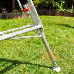 Henchman Fully Adjustable Tripod Ladder -Garden Tools Store side leg extended 1