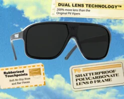 Pit Vipers “The Standard” Polarized Flight Optics Smoke -Garden Tools Store stndrd FO infographic2 x566